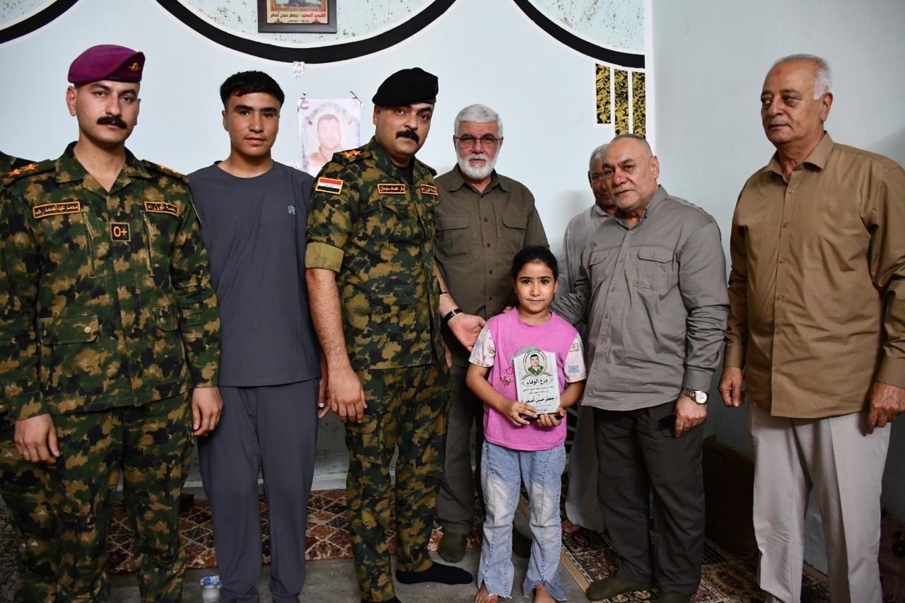 زيارة عائلة الشهيد جعفر حسن اصغر